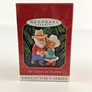 Hallmark Keepsake Christmas Ornament The Clauses On Vacation #3 New Vintage 1999